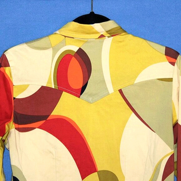 Vintage Central Falls Abstract Print Shirt - Women's Size M - Made in USA - Picture 10 of 10